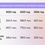 На фото суммы выплаты материнского капитала по годам до 2025г. с учётом инфляции в стране.